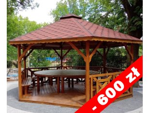 Sechseckiger Pavillon S5a ∅ 5,0m 20m2