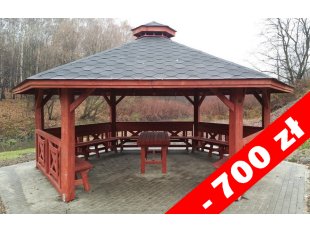 Sechseckiger Pavillon S5a ∅ 6,0m 28m2