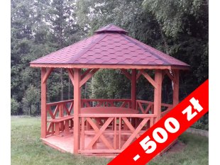 Sechseckiger Pavillon S5b ∅ 3,9m 12m2