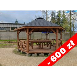 Sechseckiger Pavillon S5b ∅ 5,0m 20m2