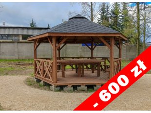 Sechseckiger Pavillon S5b ∅ 5,0m 20m2