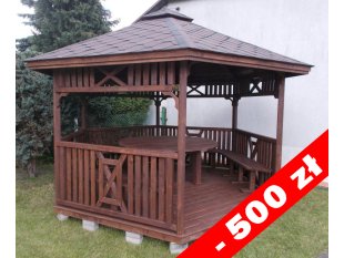 Sechseckiger Pavillon S6 ∅ 3,2m 8m2
