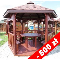 Sechseckiger Pavillon S6 ∅ 3,9m 12m2