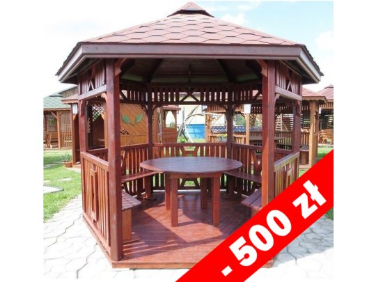 Sechseckiger Pavillon S6 ∅ 3,9m 12m2