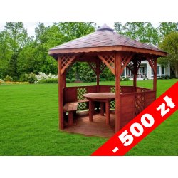 Sechseckiger Pavillon S8 ∅ 3,2m 8m2
