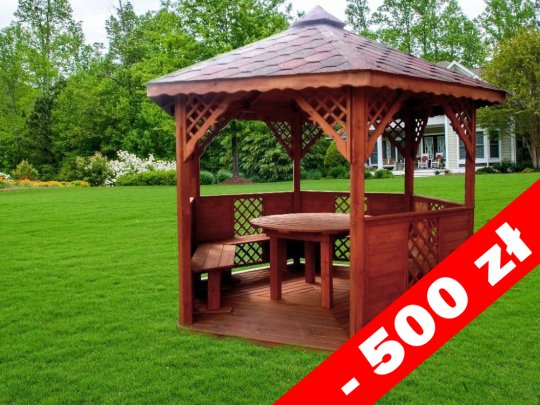 Sechseckiger Pavillon S8 ∅ 3,2m 8m2