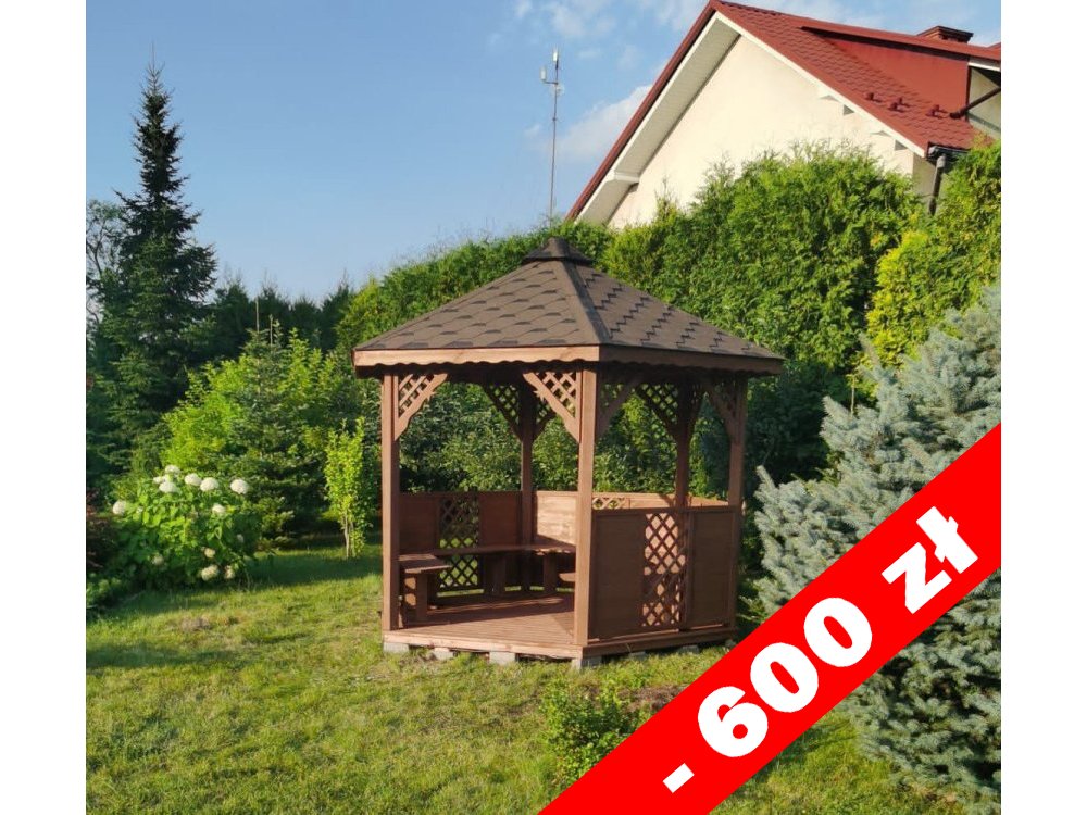 Sechseckiger Pavillon S8 ∅ 5,0m 20m2