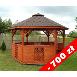 Sechseckiger Pavillon S8 ∅ 6,0m 28m2