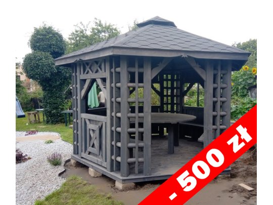 Altpolnischer sechseckiger Pavillon ∅ 3,9 m 12 m2