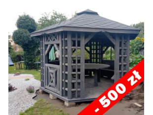 Altpolnischer sechseckiger Pavillon ∅ 3,9 m 12 m2