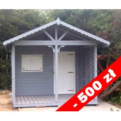 Domek narzędziowy N6 3x2m + 2m taras 6m2