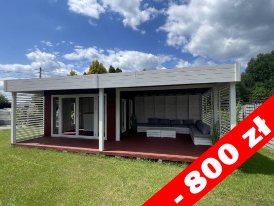 Toolshed N13 4x3m + terrace 4x1.5m