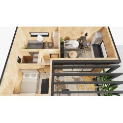 Kalina Sommerhaus 8 x 6 m 31,21 m2