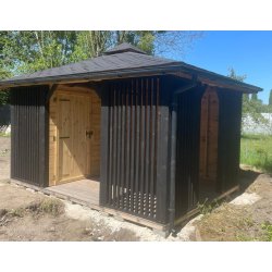 Rechteckiger Pavillon P15 4x3m 12m2