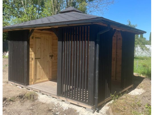 Rechteckiger Pavillon P15 4x3m 12m2