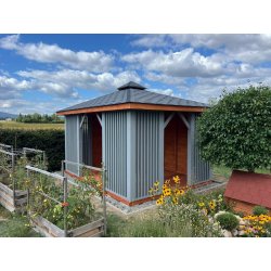 Rechteckiger Pavillon P15 4x3m 12m2