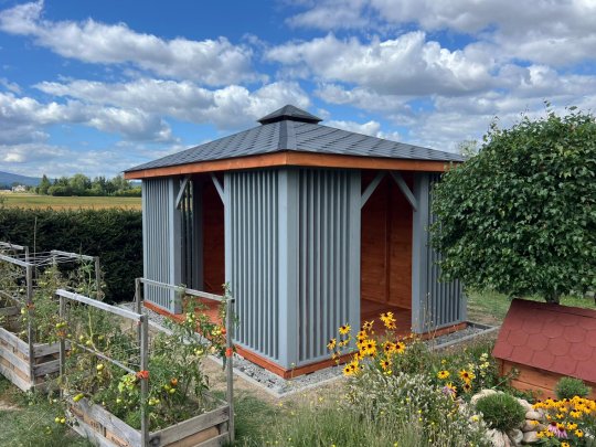 Rechteckiger Pavillon P15 4x3m 12m2