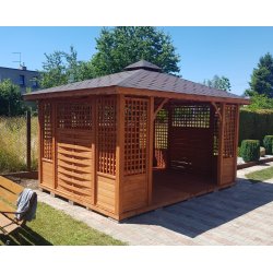 P3 rechteckiger Pavillon 4 x 3 m 12 m2