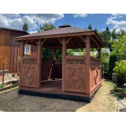 Rechteckiger Pavillon P5 3 x 3m 9m2