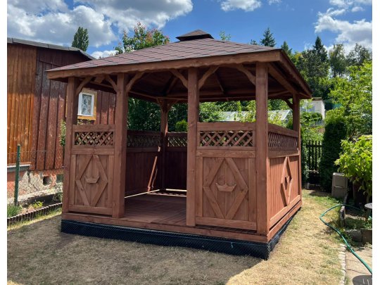 Rechteckiger Pavillon P5 3 x 3m 9m2