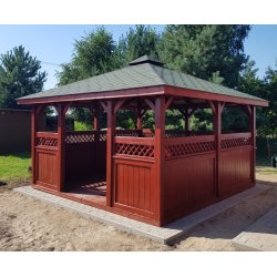 Rechteckiger Pavillon P5 4 x 3 m 12 m2
