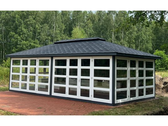 Gazebo P14 rectangular 8 x 4 m 32m2