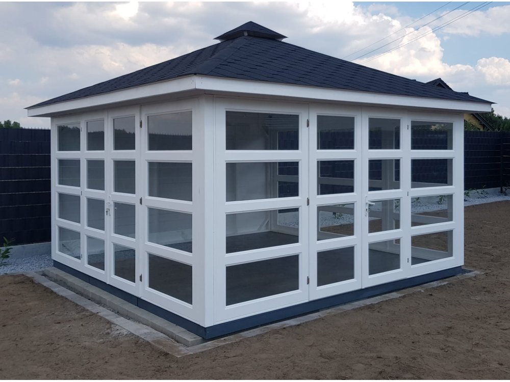 P14 rechteckiger Pavillon 4 x 5 m 20 m2