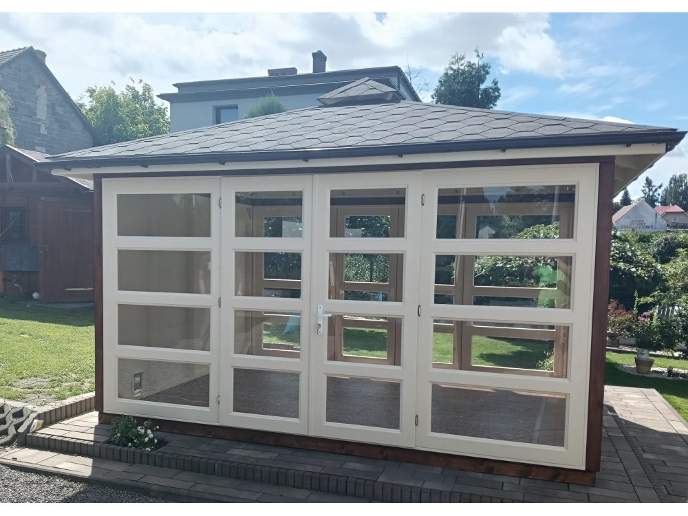 P14 rechteckiger Pavillon 5 x 5 m 25 m2