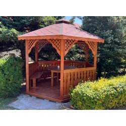 Sechseckiger Pavillon S2 ∅ 3,2m 8m2