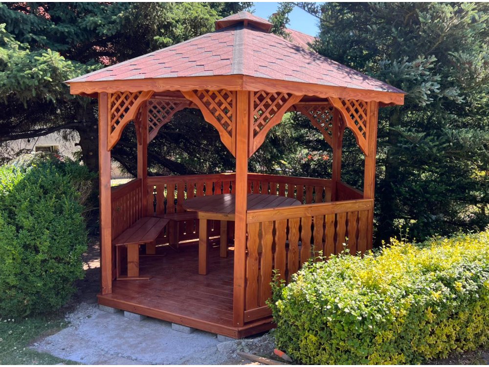 Sechseckiger Pavillon S2 ∅ 3,2m 8m2