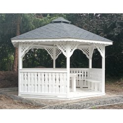 Hexagonal gazebo S2 ∅ 3.9m 12m2