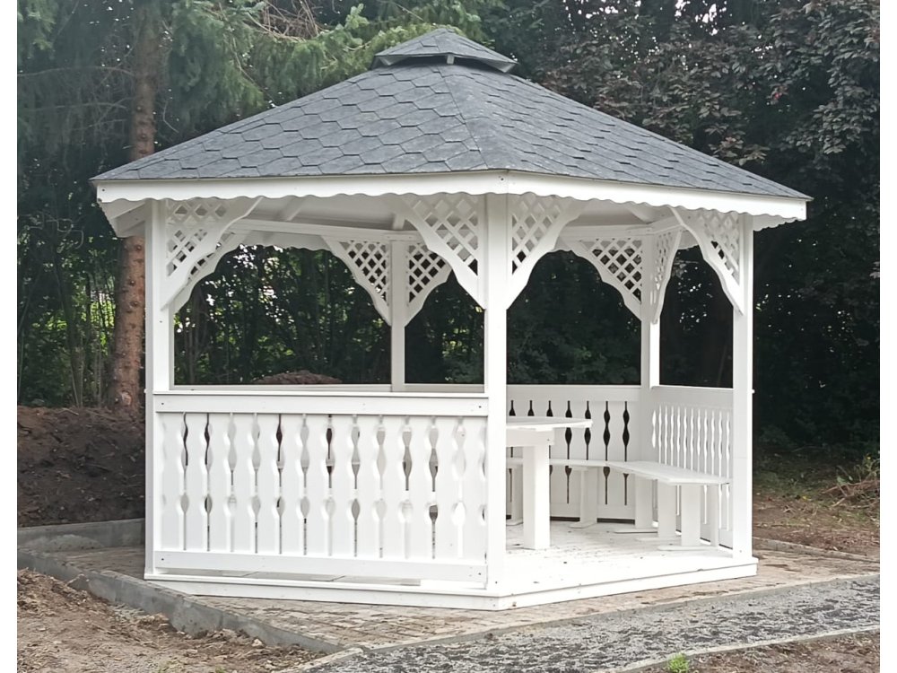 Hexagonal gazebo S2 ∅ 3.9m 12m2