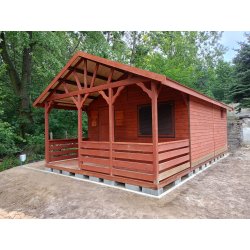 Dom drewniany Jesion 2b 5 x 5m + 2m taras 25m2