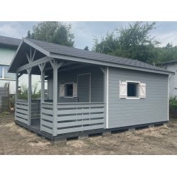 Wooden house Ash 2c 4x4m + 2m terrace 16m2