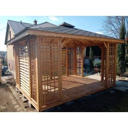 Rechteckiger Pavillon P2a 4 x 3 m 12 m2