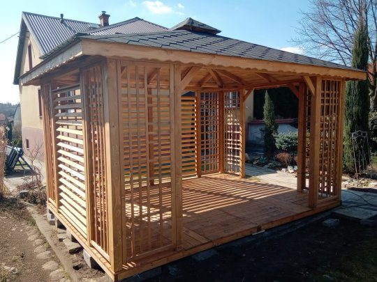 Rectangular gazebo P2a 4 x 3 m 12 m2