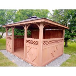 Rechteckiger Pavillon P5 4 x 3 m 12 m2