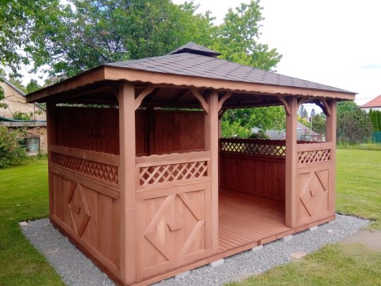 Rechteckiger Pavillon P5 4 x 3 m 12 m2
