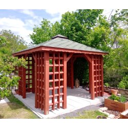 Altpolnischer rechteckiger Pavillon 3 x 3 m 9 m2