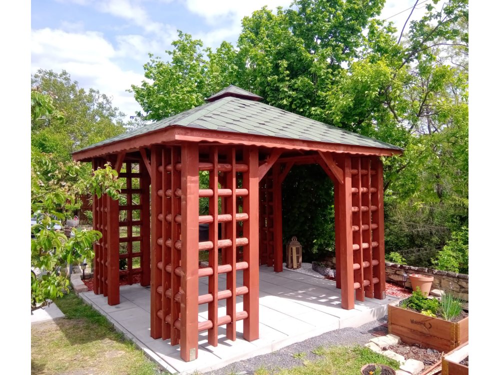 Altpolnischer rechteckiger Pavillon 3 x 3 m 9 m2