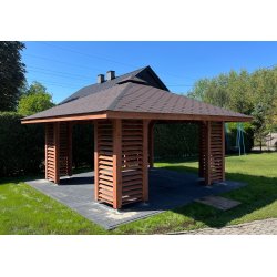 Rechteckiger Pavillon P10 4 x 4 m 16 m2