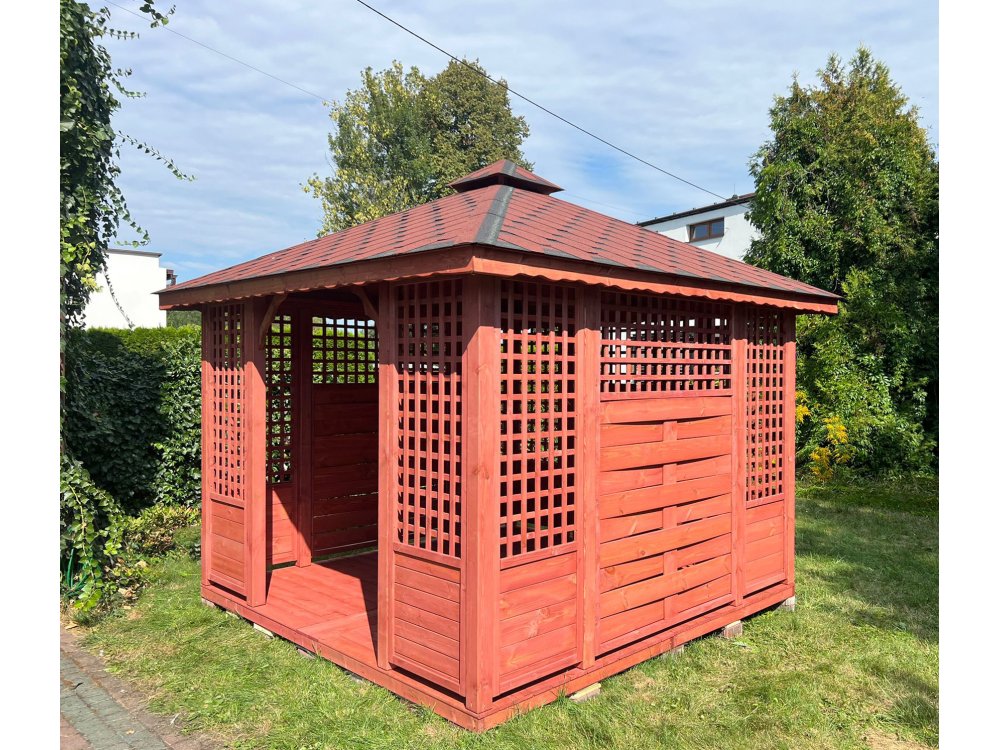 P3 rechteckiger Pavillon 3 x 3 m 9 m2