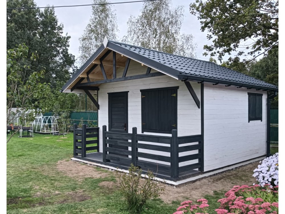 Domek narzędziowy N5a 3x3m + taras 3x2m 9m2