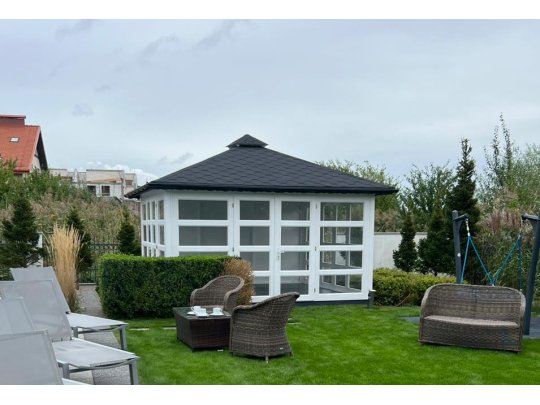 P14 rectangular gazebo 4 x 4 m 16 m2