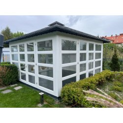 P14 rechteckiger Pavillon 4 x 4 m 16 m2