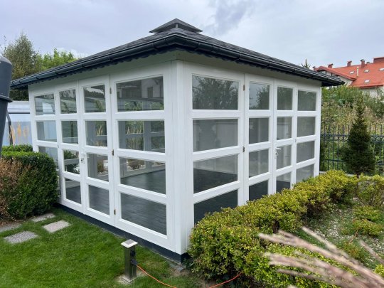 P14 rectangular gazebo 4 x 4 m 16 m2