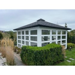 P14 rechteckiger Pavillon 4 x 4 m 16 m2