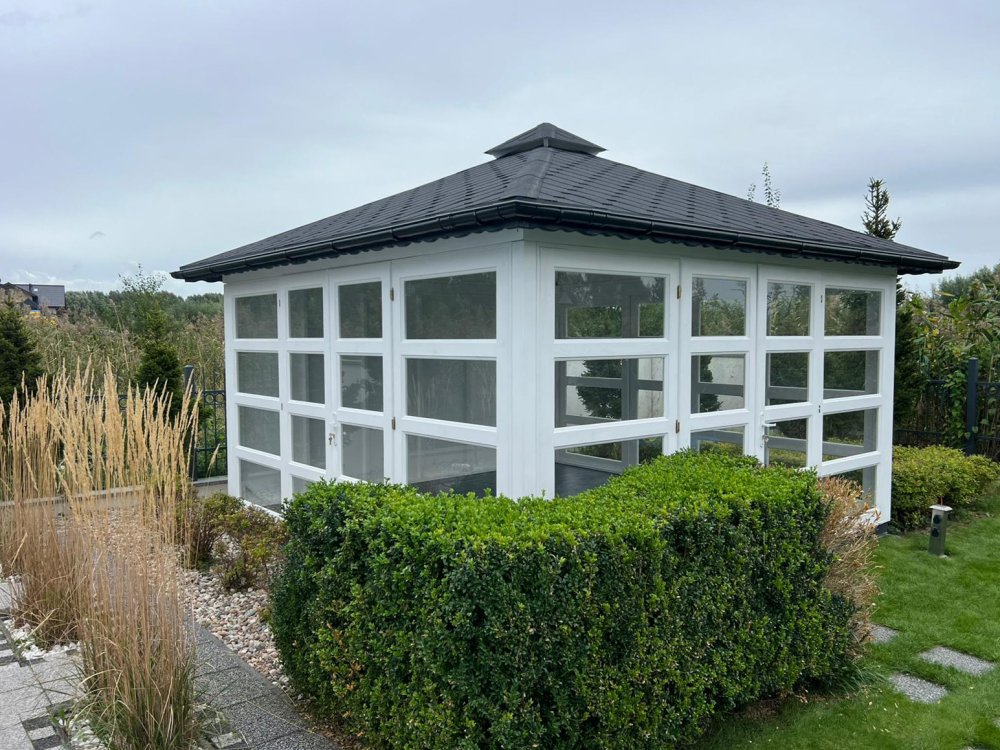 P14 rechteckiger Pavillon 4 x 4 m 16 m2