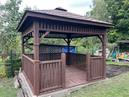 Rechteckiger Pavillon P9 3 x 3 m 9 m2