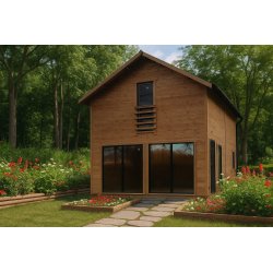 Dom drewniany Limba 5x7m 54,31m2